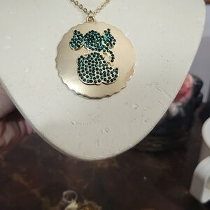 Amrita Singh Gold Necklace with Green Embellishments